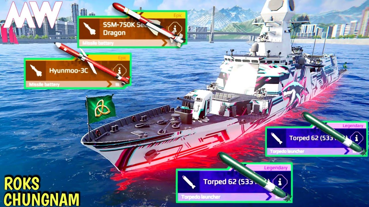 Enemy Was Confused… What Was😱 That!? ROKS Chungnam = Silent Killer! Modern Warships!