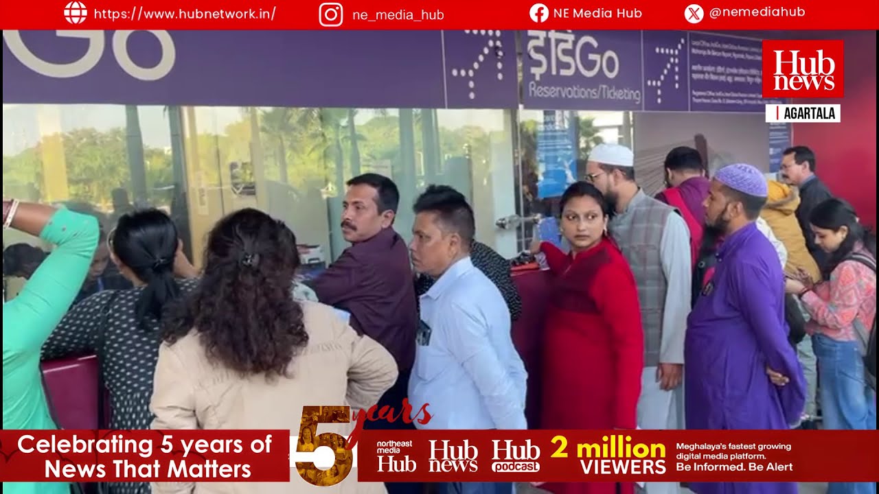 Agartala IndiGo Flights Grounded: Chaos as All Services Cancelled