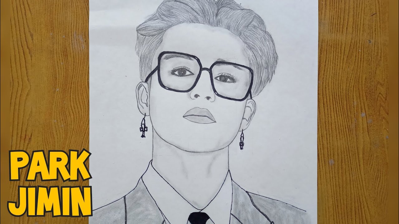 Drawing BTS-Jimin From Butter MV | How to draw jimin BTS | Jimin sketch easy step by step | 지민