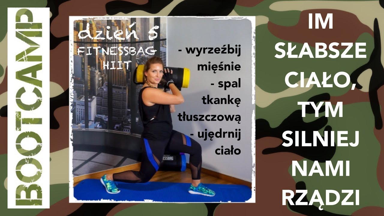 BOOTCAMP - Dzień 5 - HIIT - FITNESSBAG - ćwiczenia odchudzające i rzeźbiące sylwetkę