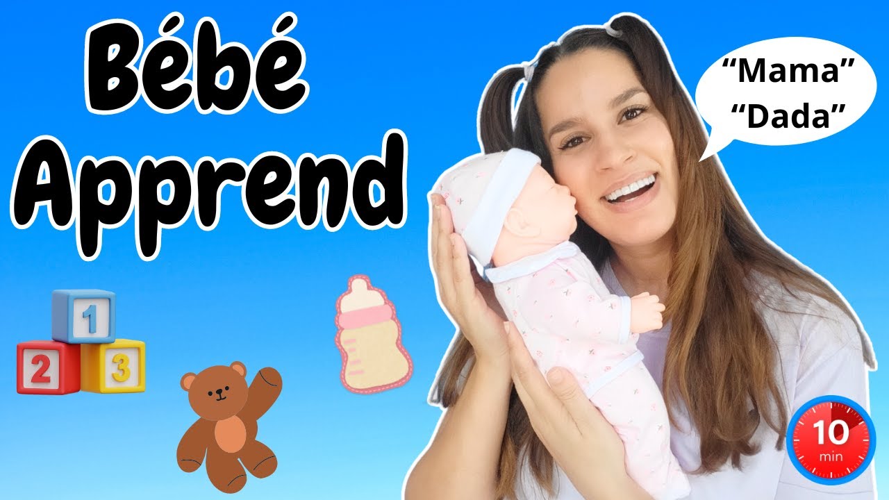 French Baby learning educational video, First Words, Milestones, Nursery Rhymes for babies