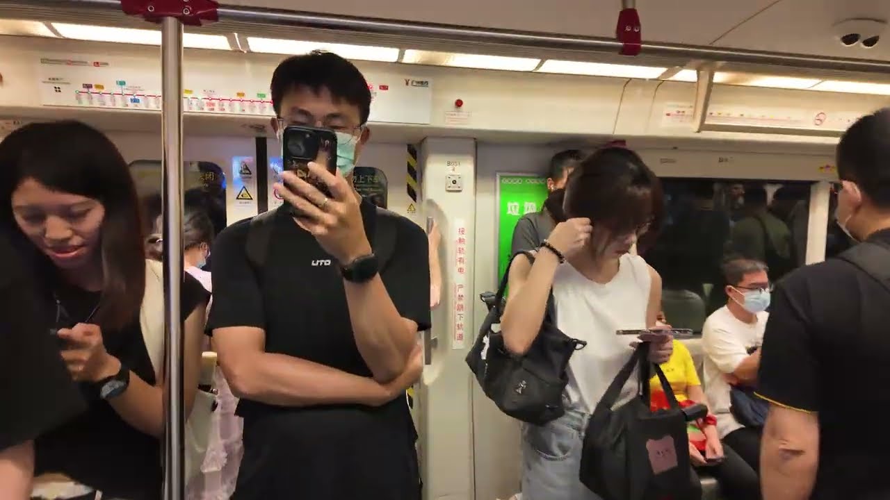 Riding the Guangzhou Metro from the Canton Tower to My Hotel