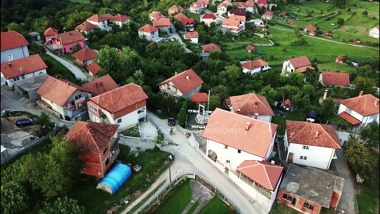 Aerial footage of Bosnia, Zaseok in 4K