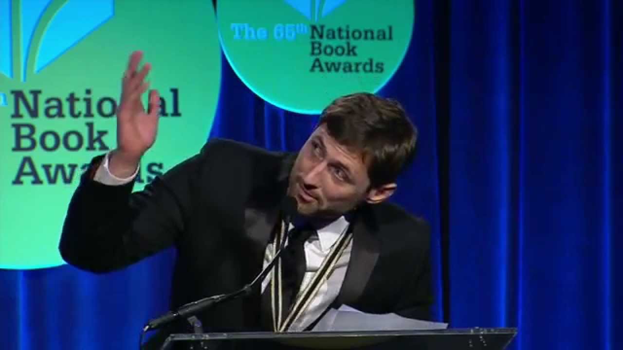 Phil Klay accepts the 2014 National Book Award in Fiction for Redeployment