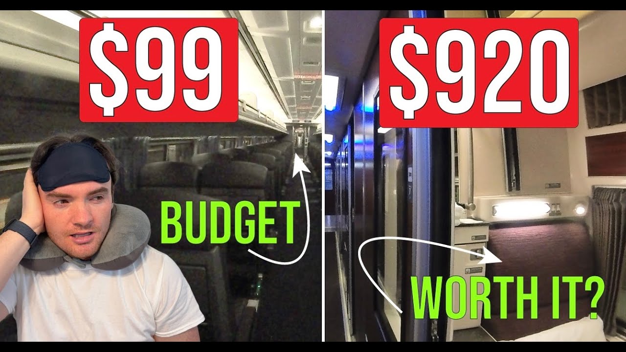 Roomette за 920 долларов против Coach за 99 долларов | Полное сравнение и тур на поезде Amtrak NY...