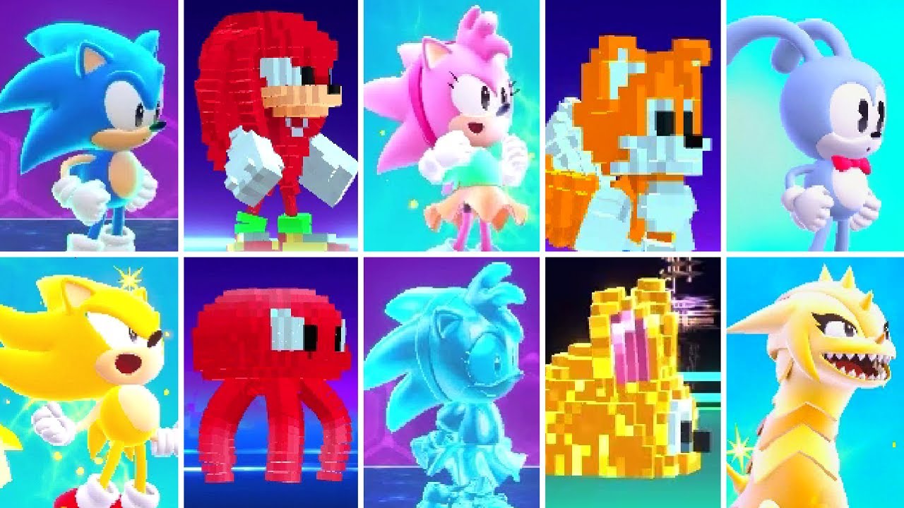 Sonic Superstars - All Characters & Special Transformations