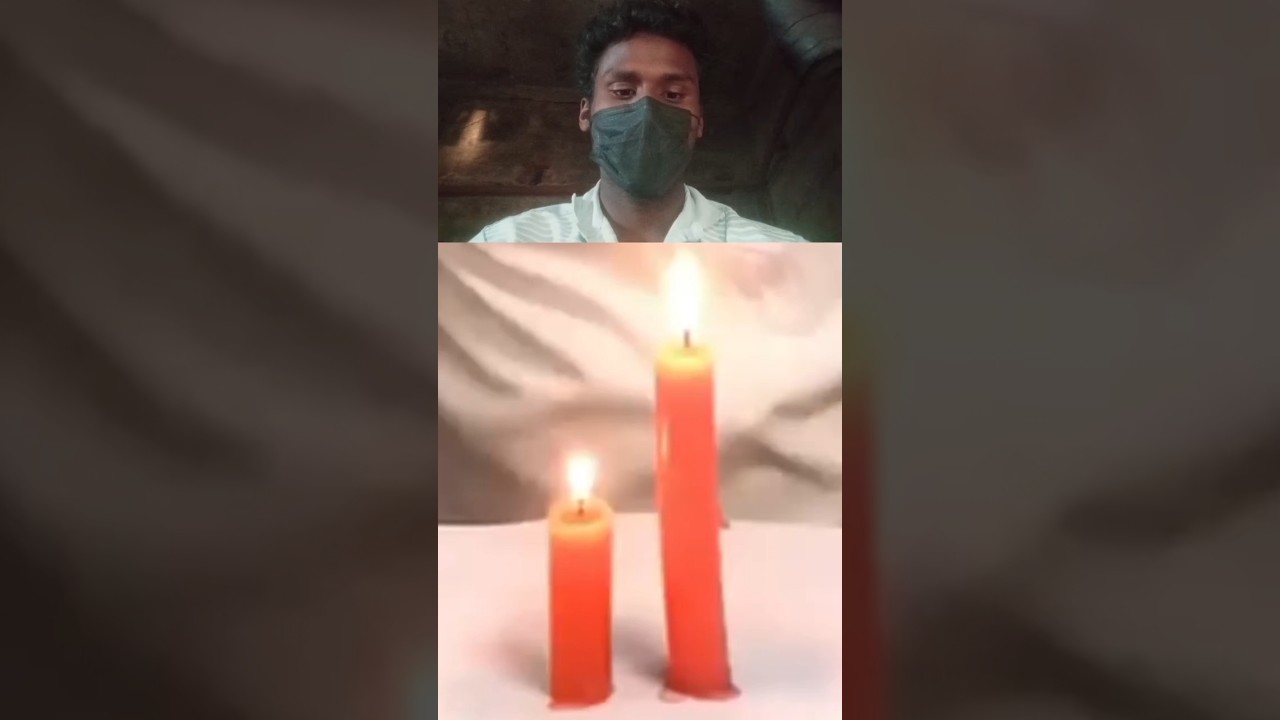 Candle Experiment with Glass 🕯️