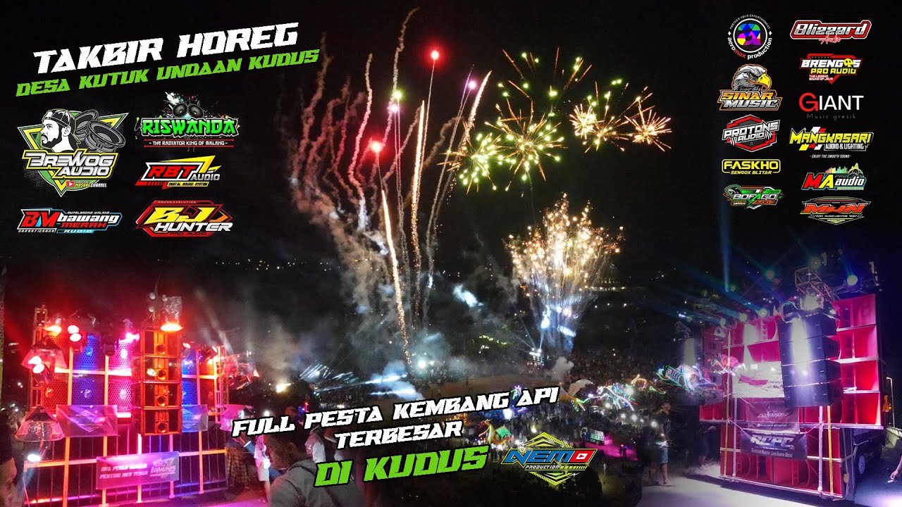 TAKBIR KELILING DESA KUTUK 2023 FULL HOREG FULL KEMBANG API