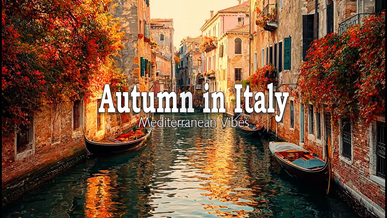 🍁 Autumn Romance in Italy 🌊 2+ Hours Dreamy Amalfi Coast & Lake Como Scenic Views 4K