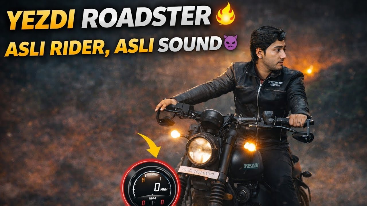 👉 Full Throttle on Yezdi Roadster 😈 Pure Engine Sound | No Filter Vlog #viral 