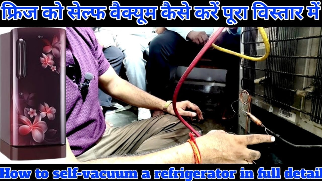 fridge mein self vacuum kaise kare //How to do self vacuum in refrigerator🤔