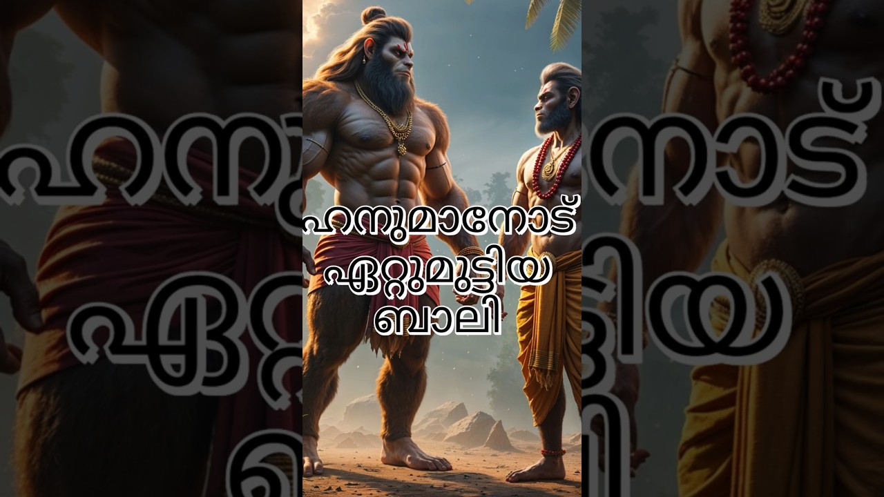 ഹനുമാനോട് ഏറ്റുമുട്ടിയ ബാലി !!!! #hanuman #bali #ram #war #ramayana #hindumythology  #anjaneya