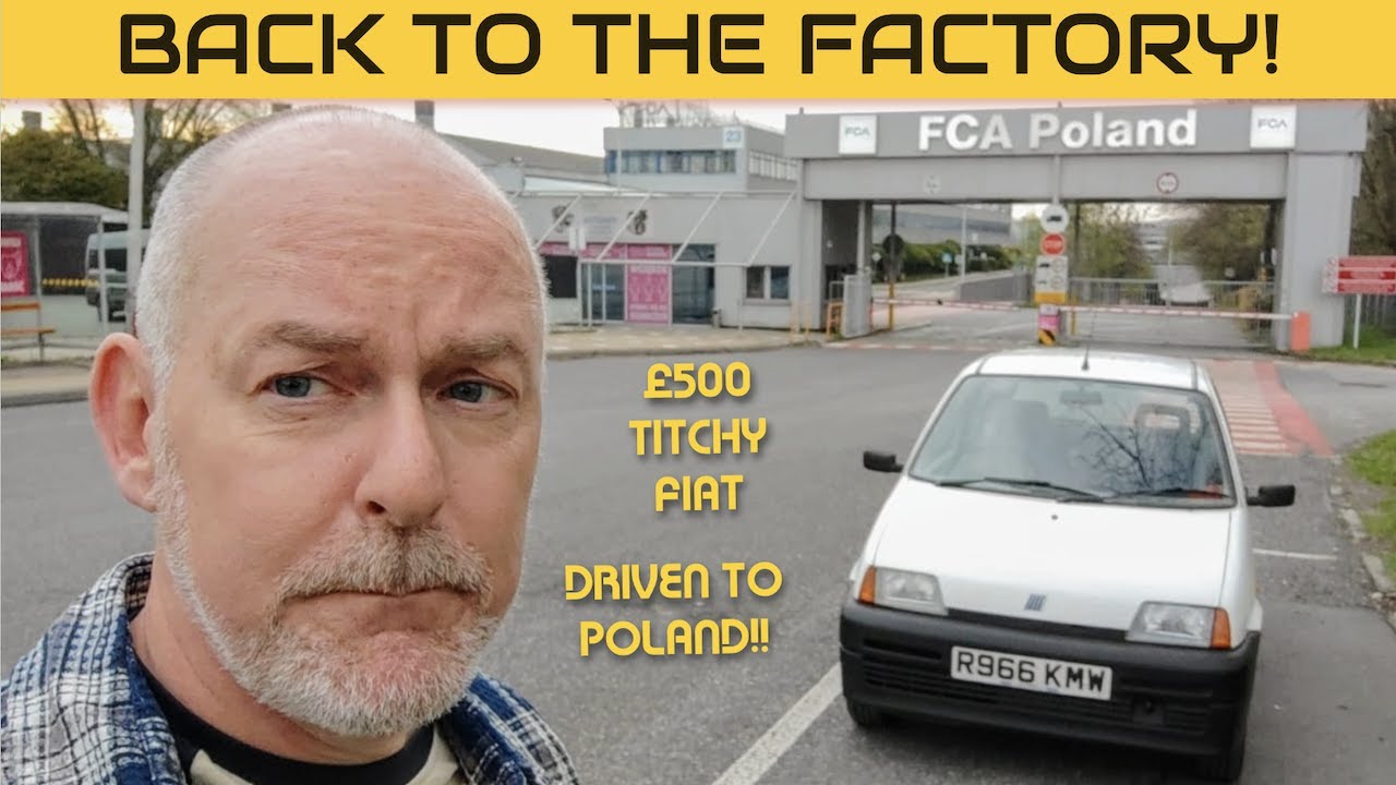 Driving our tiny £500 Fiat Cinquecento to the factory in Tychy, Poland!!!