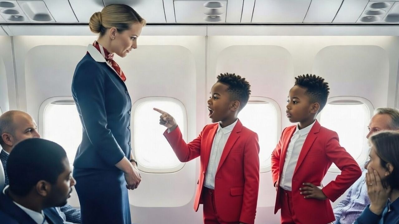 9-Year-Old Black Billionaire’s Twin Sons Issue Final Warning to Racist Flight Attendant