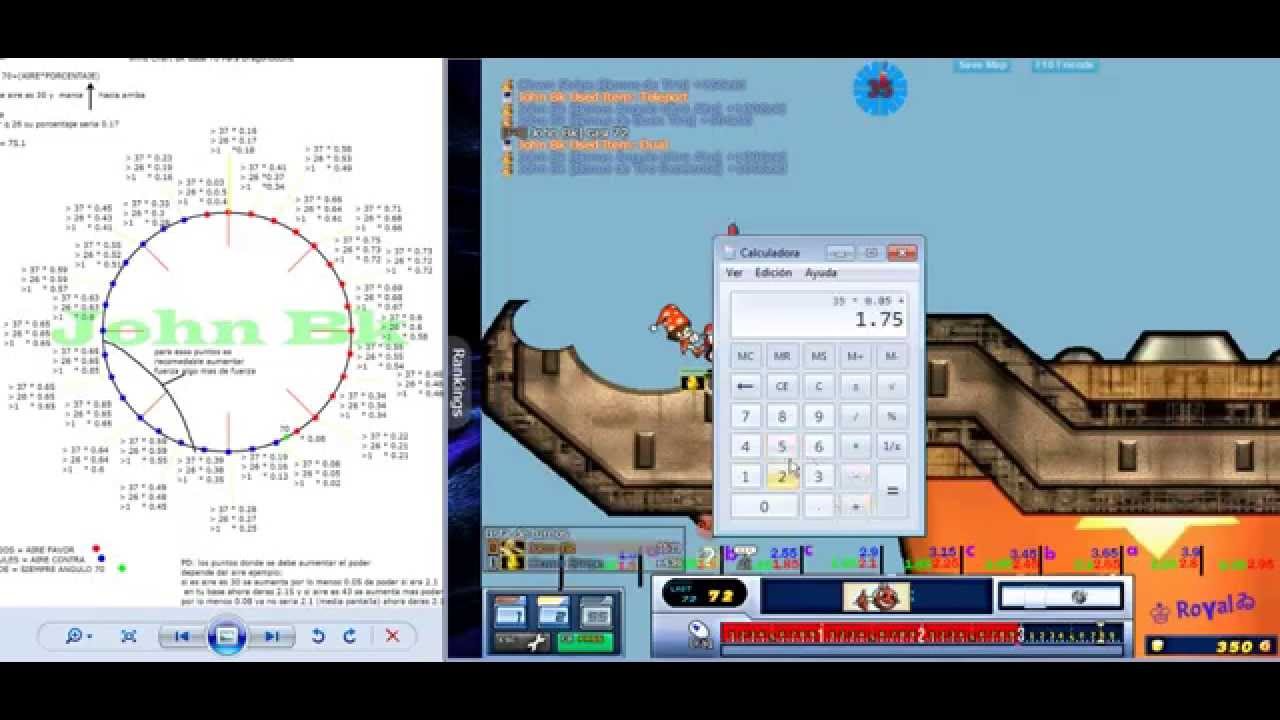 Aprendiendo Formulas base 70 wind chart Dragonbound