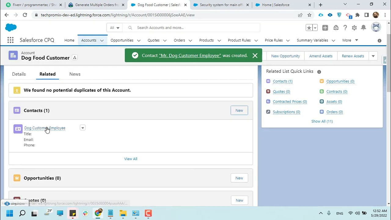 Salesforce CPQ Tour To Create Quotes,Orders