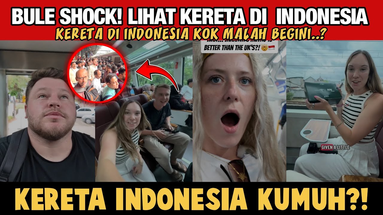 “Naik Kereta di Indonesia, Bule Ini Sampai Terdiam”😳