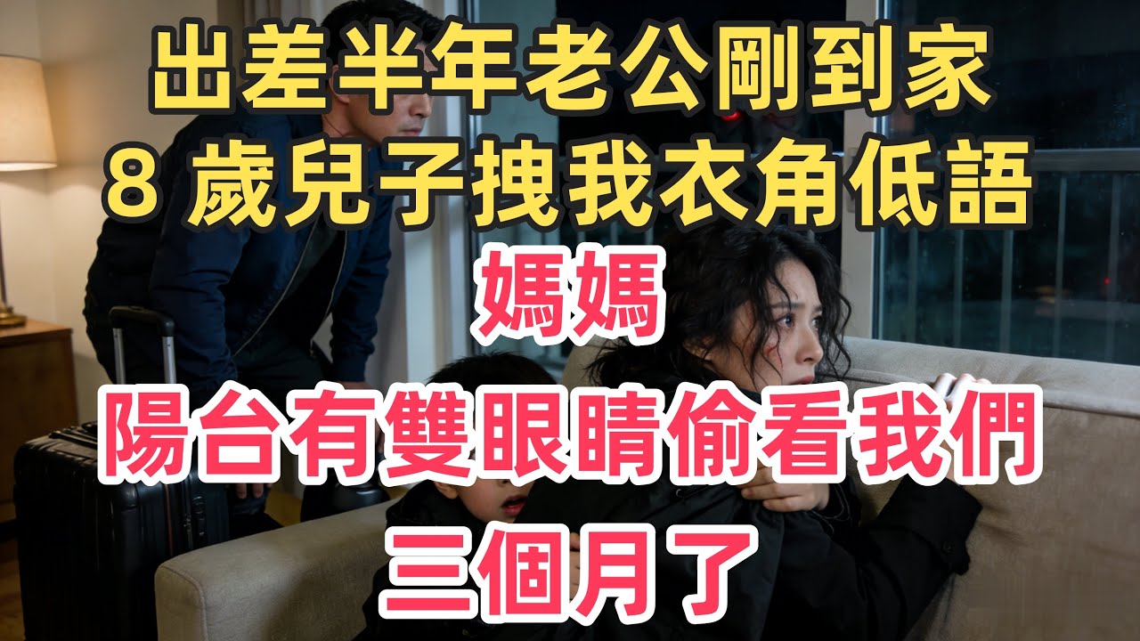 出差半年老公剛到家，8 歲兒子拽我衣角低語：媽媽，陽台有雙眼睛偷看我們三個月了