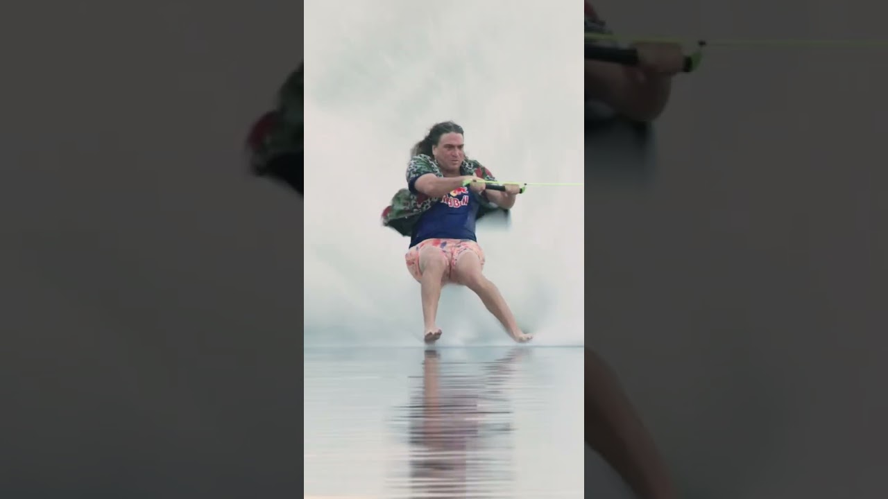 Barefoot Wake Behind an F1 Car