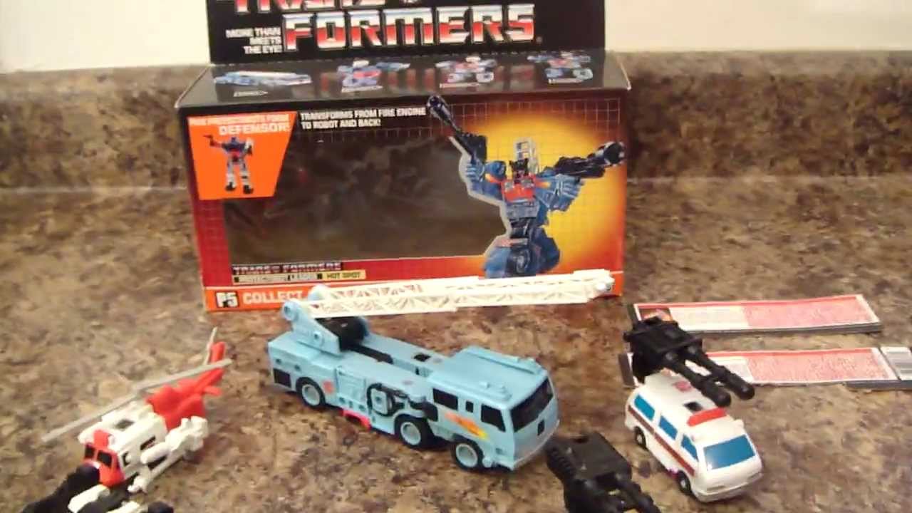 Revisión  30 transformers G1: combiners protectorbots defensor en español.