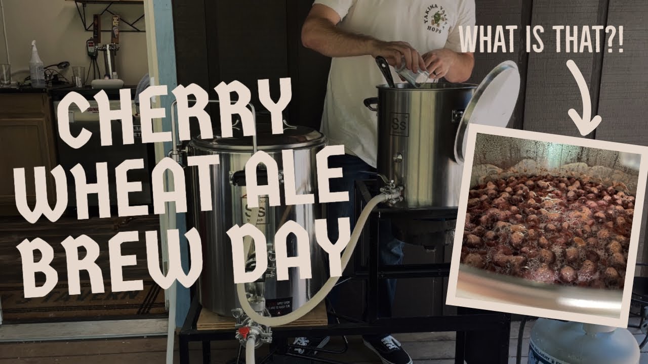 Brewing an Cherry American Wheat Ale (Grain to Glass)