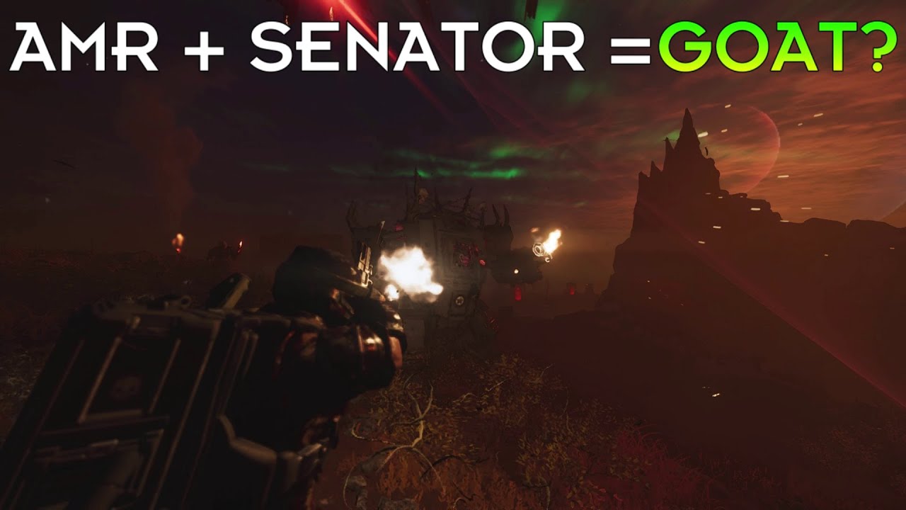 Unscoped AMR + Senator Minimal Hud | HELLDIVERS 2