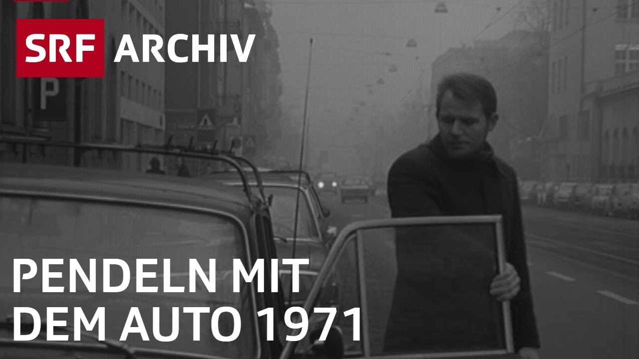 Pendeln mit dem Auto | Traditionelles Familienleben 1971 | SRF Archiv