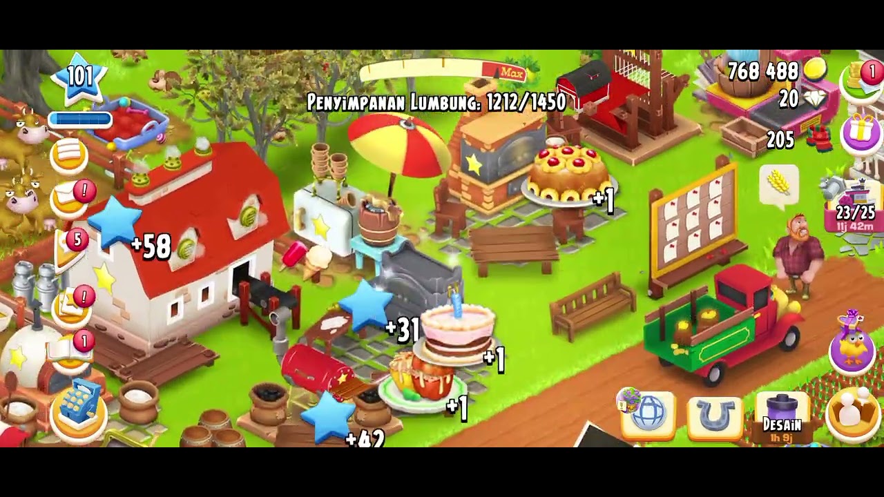 Hay day level 101 day 4