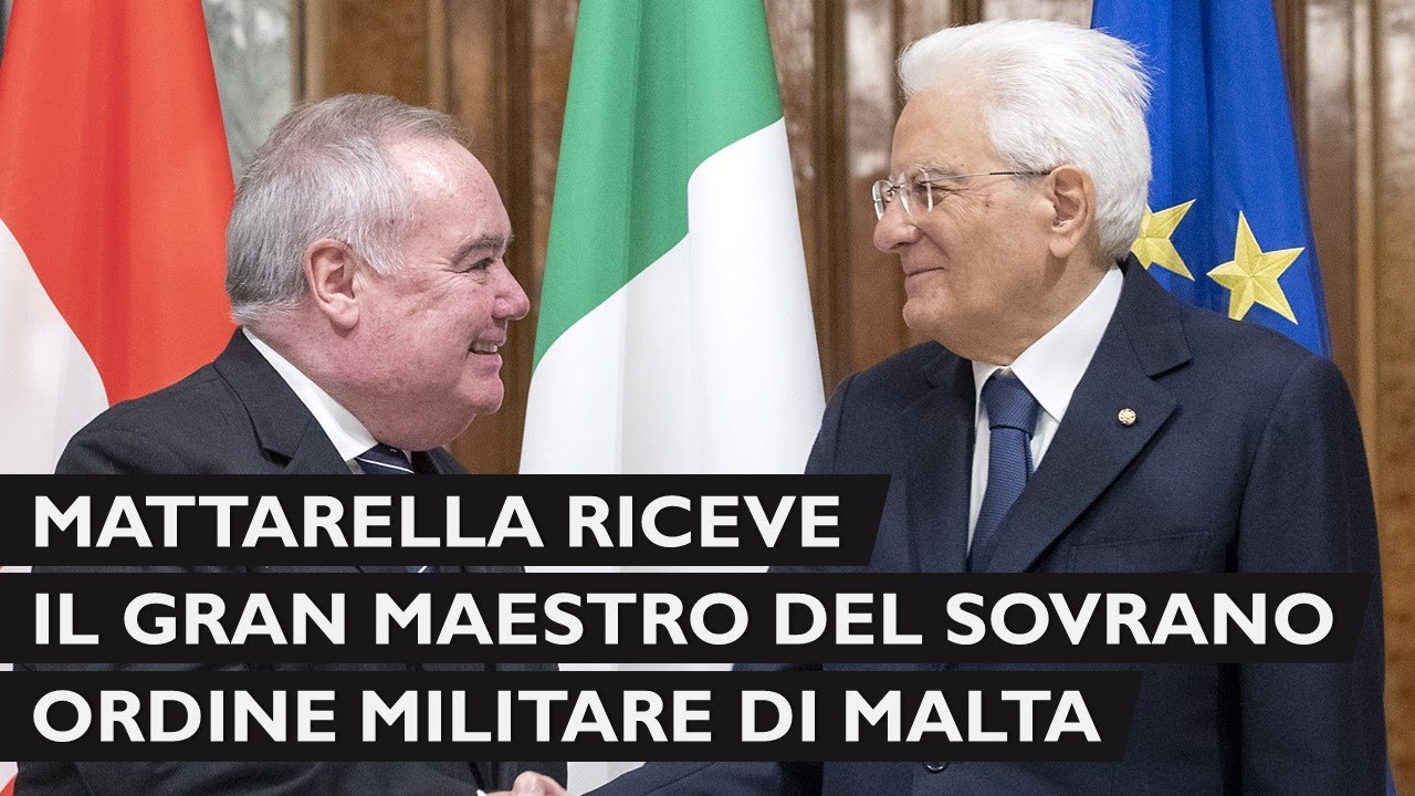 Mattarella incontra il Principe e Gran Maestro Fra’ John Timothy Dunlap