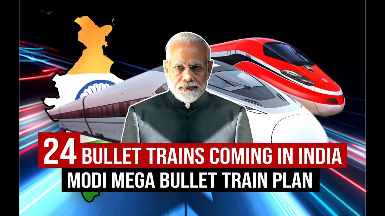 India's Mega $16 Billion Bullet Train Plan : Indian Railway to procure 24 BULLET TRAINS from Japan