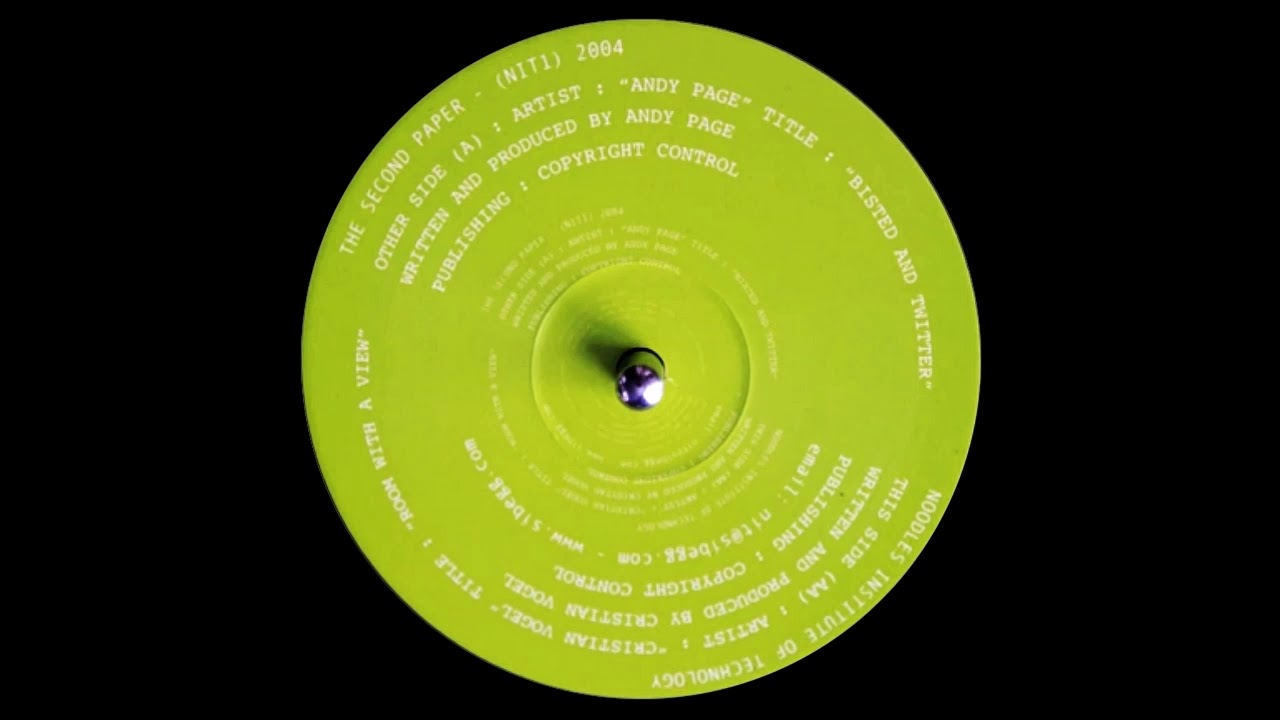 Andy Page - Bisted And Twitter (Experimental Breaks)