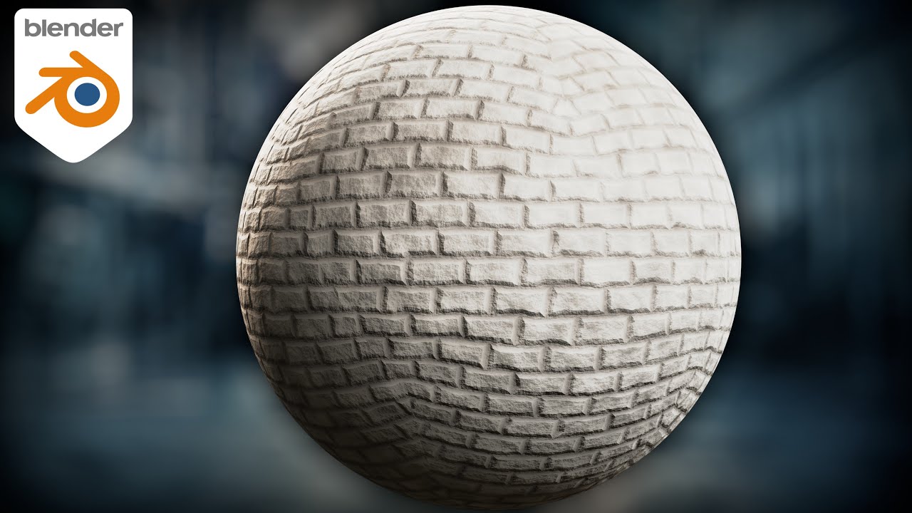 Процедурный материал белого кирпича (урок по Blender)
