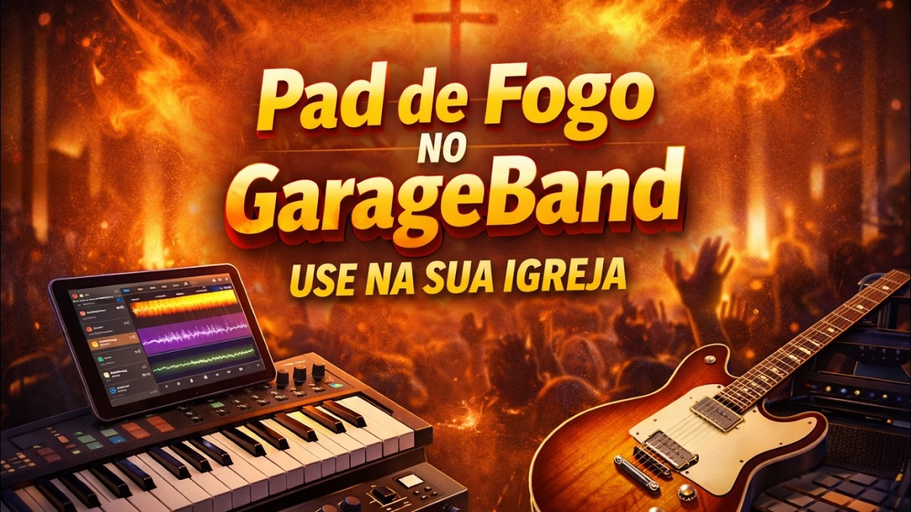 Worship Pad de fogo, Garageband. #sf2 #garageband #numaplayer2 #controladormidi #pianoteq #vst