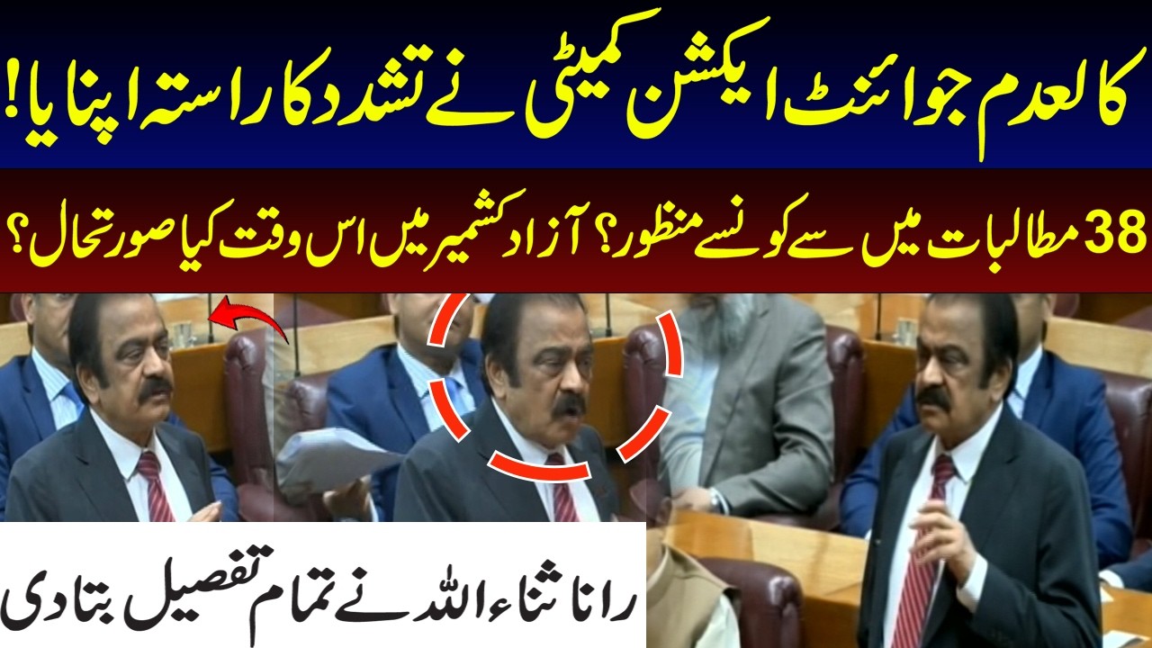 National Assembly: Rana Sanaullah Reveals What Happened in AJK and Which Demands Were Accepted