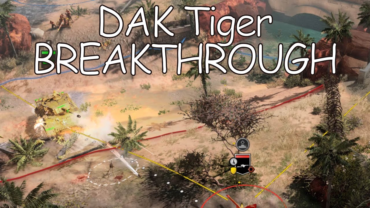 Company of Heroes 3 - DAK 4v4 - Tiger Breakthrough American line
