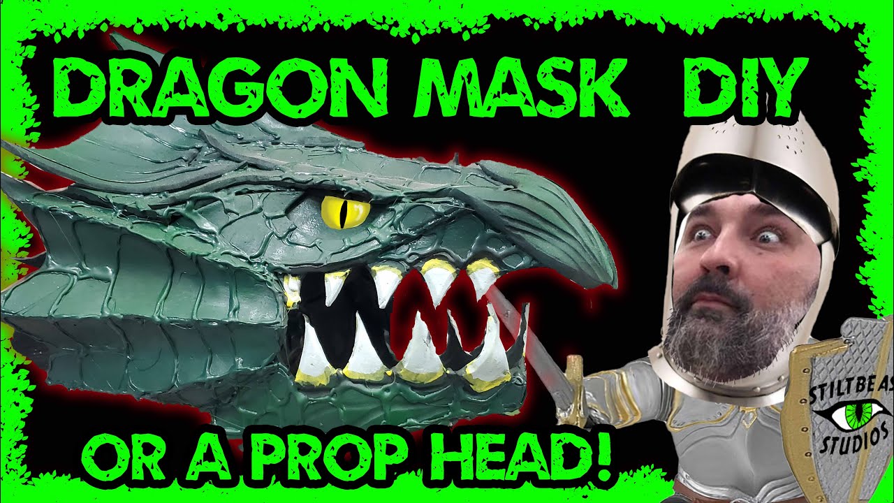 make a dragon mask from eva foam 2 hours and $20