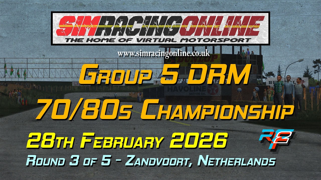 SRO Group 5 DRM 70/80s Championship - Round 3 of 5 - Zandvoort