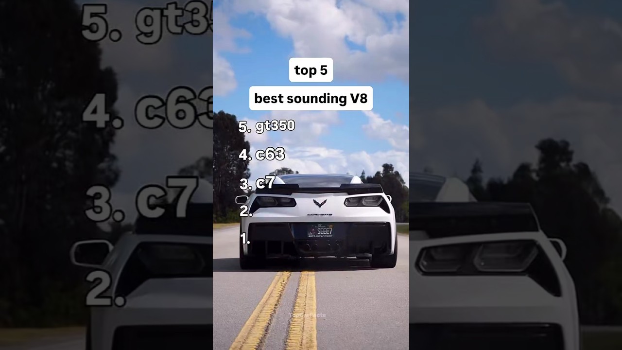 Top 5 Best Sounding v8 Cars...#shorts