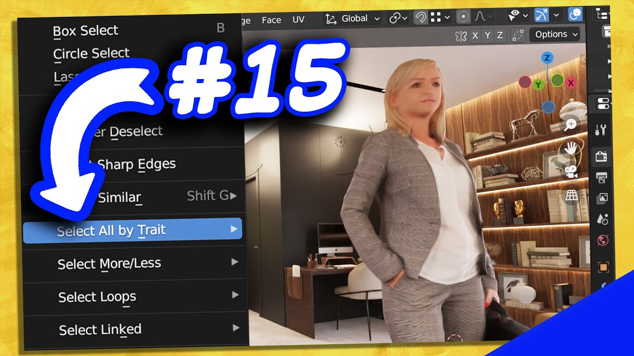 How to Select in BLENDER 3D - 20 Methods!  (I bet you don't know ALL of them!)