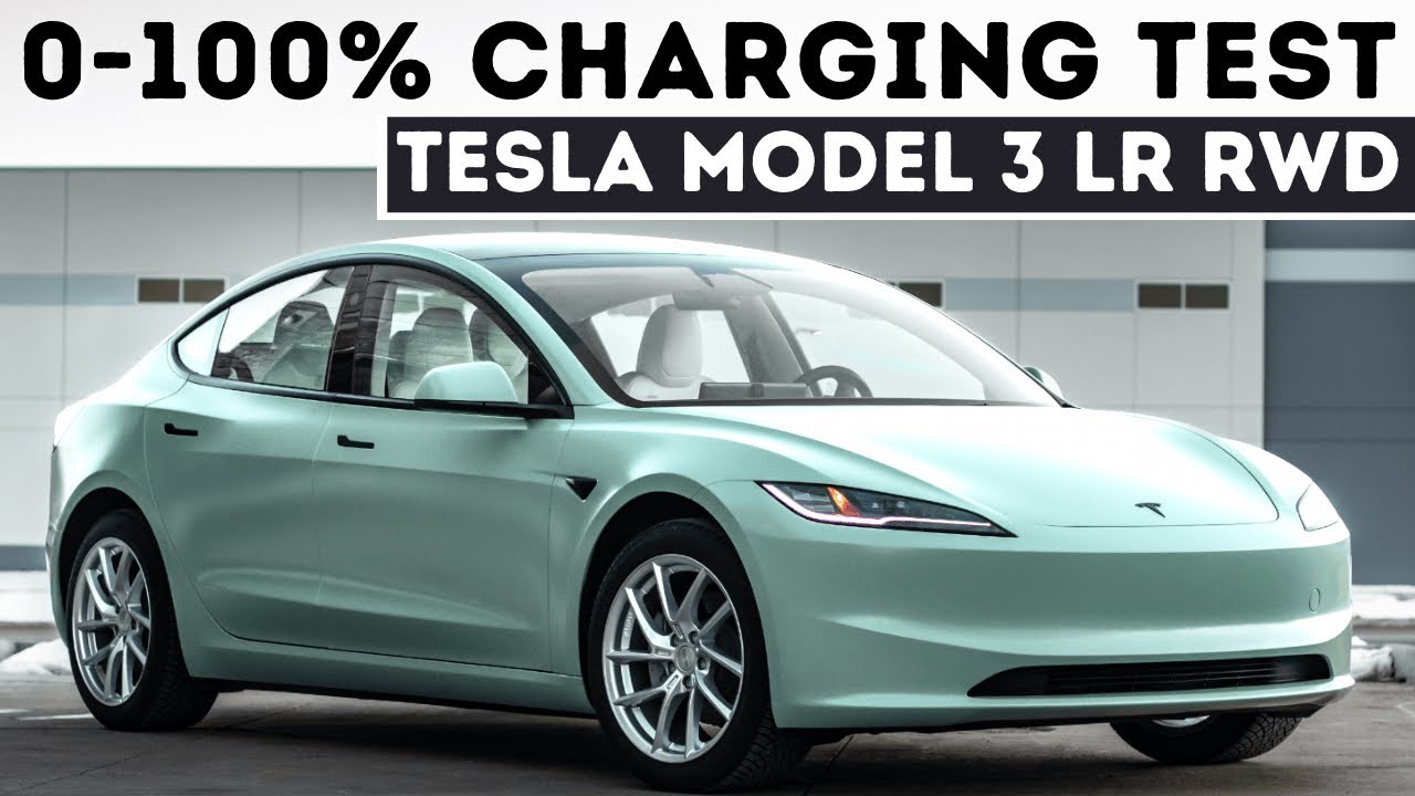 Tesla Model 3 LR RWD 0-100% Charging Test Shows Great Real World Results