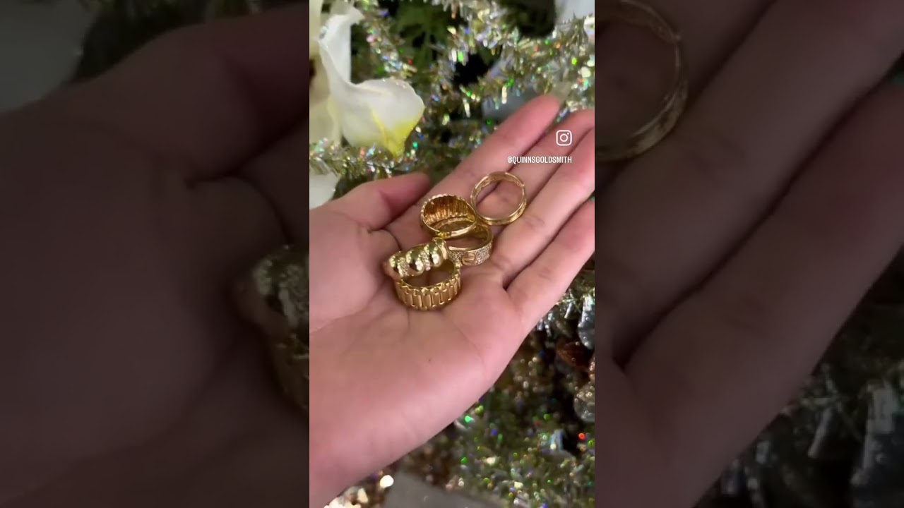 18K Gold Christmas Rings - Glamorous and Eye-Catching Gift Ideas !