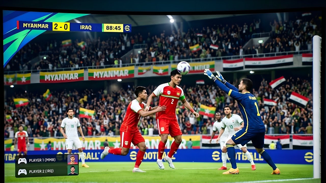 Myanmar vs Iraq Produce So Many eFootball Stars