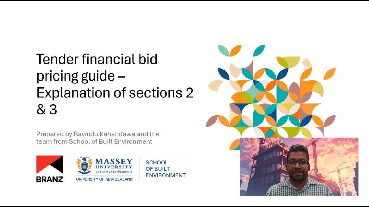 Tender financial bid pricing guide (FITBID) &ndash;Explanation of section 2 - part 1 and section 3