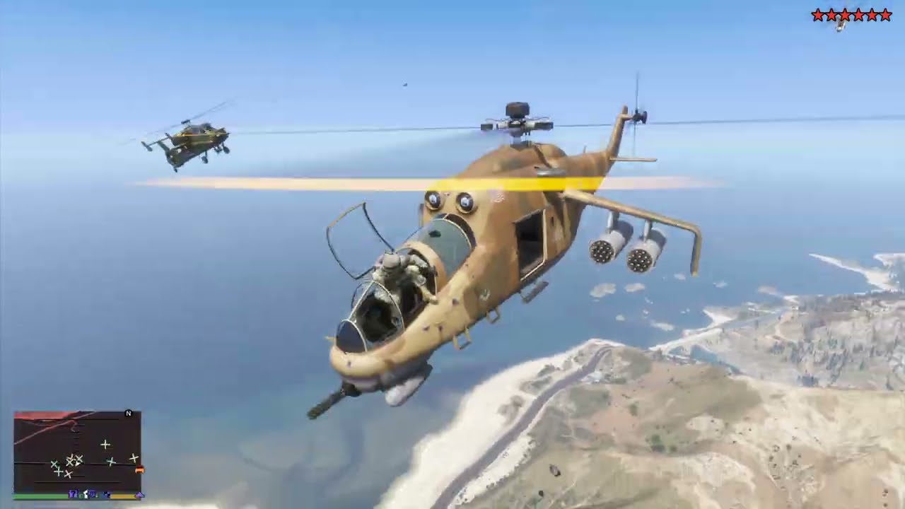GTA 5 - Aircraft Carrier Assault → Police Station Raid→ Military Base Tank Rampage + Ten Star Escape