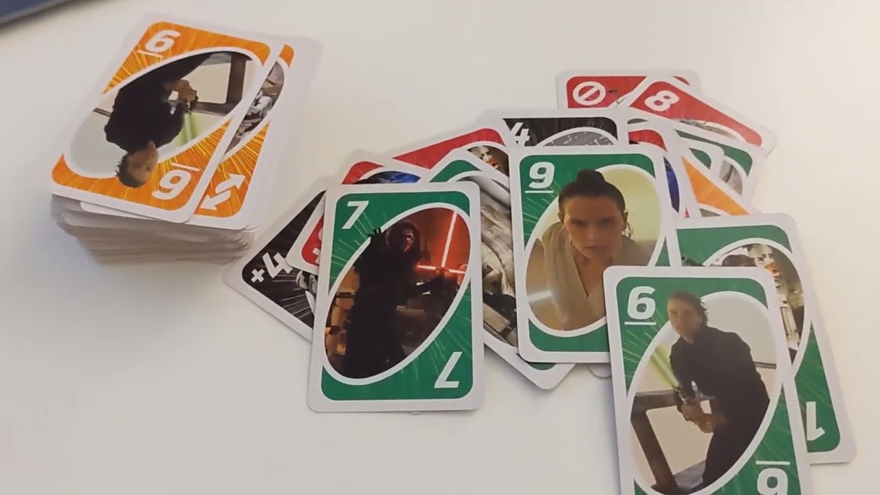 Mattel Games UNO Star Wars Matching Card Game Featuring 112 Cards with Unique Wild Card & Instructio