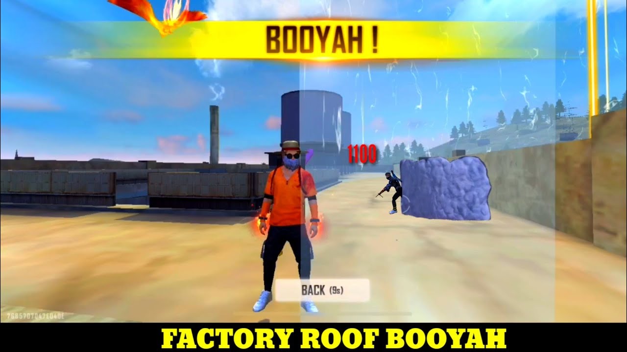 FREE FIRE FACTORY ROOF BOOYAH - FF FACTORY FIST FIGHT KING OVERPOWER AWM SNIPING - GARENA FREE FIRE