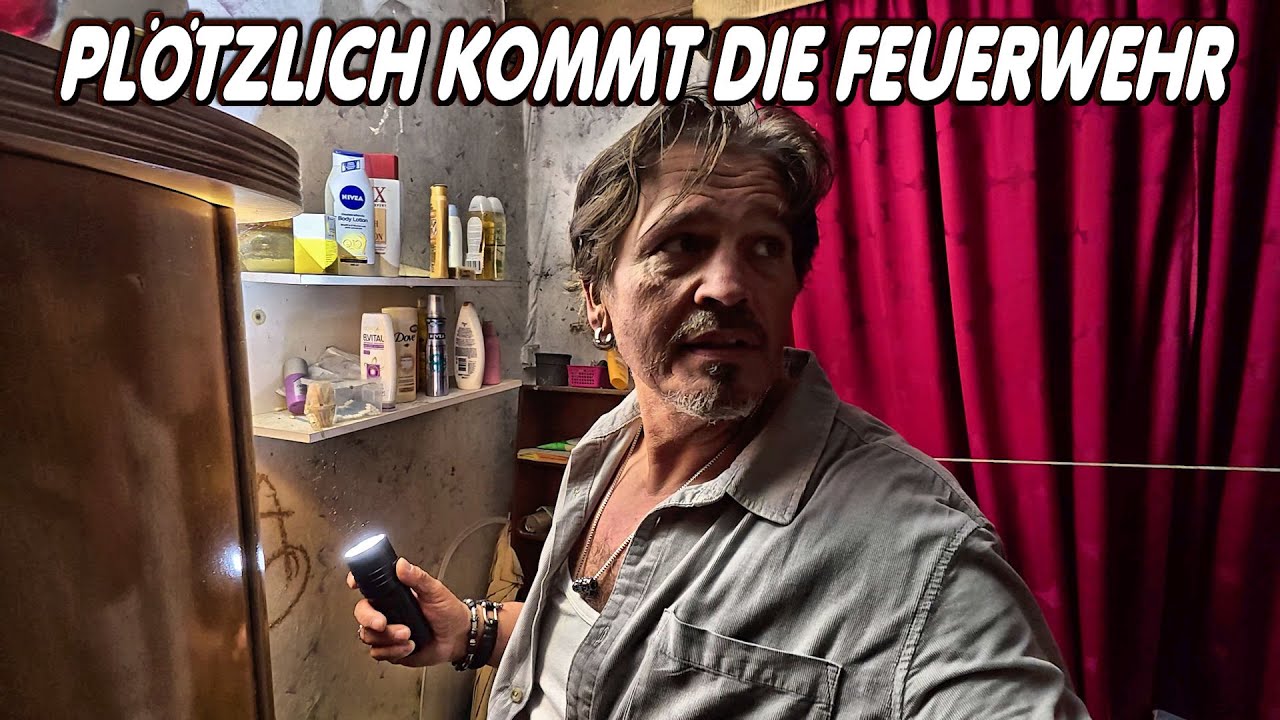 Kommen die Bewohner nach Hause ?😨😨 Plötzch hält noch ein Feuerwehrauto🚒  Wir gehen rein bei Nacht 😱