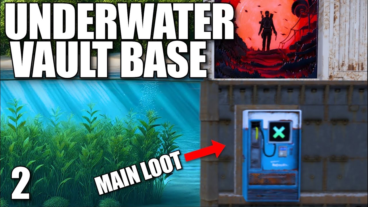 I BUILT AN UNDERWATER BASE WITH HIDDEN BUNKERS | Solo Rust