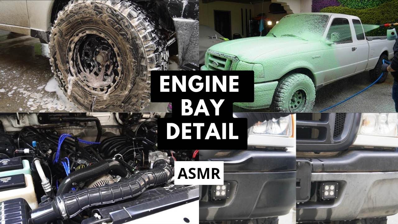 Deep Clean 20 YEARS OLD Engine Bay | 04 Ford Ranger | ASMR Detail