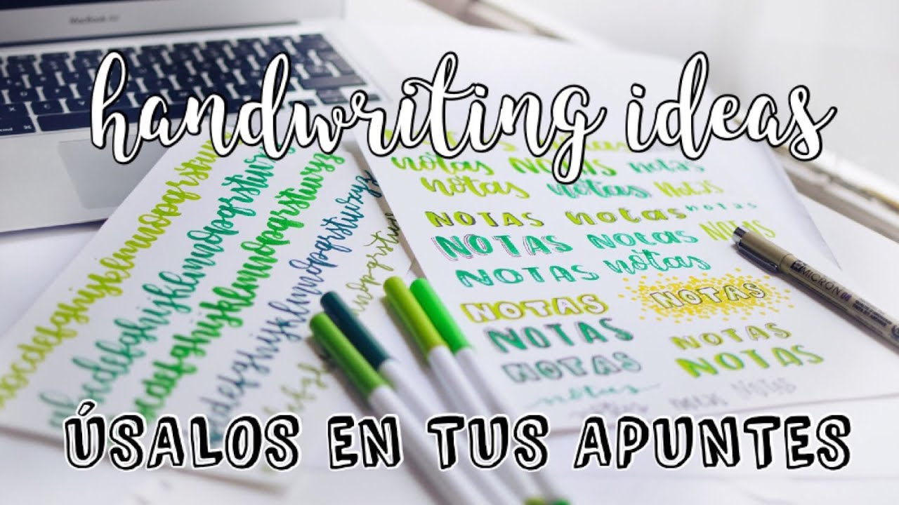 Handwriting y Lettering ideas - HAZ TUS APUNTES MÁS BONITOS / karlasnotes